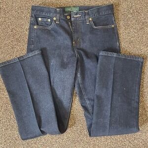 Lauren Ralph Lauren Denim Jeans Women's Size 6P Boot Cut Dark Wash Preppy